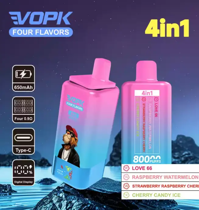 VOPK Four Flavors 80000 Züge, 4 Aromen