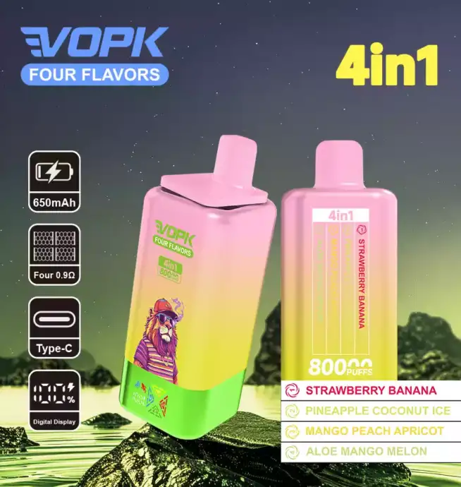 VOPK Four Flavors 80000 Züge, 4 Aromen