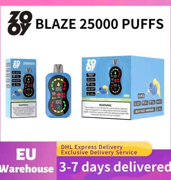ZOOY BLAZE 25000 Puffs mit Airflow & Display
