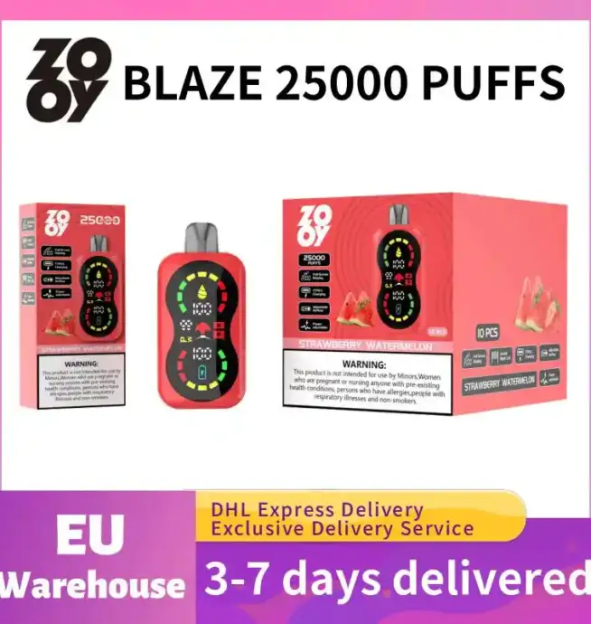 ZOOY BLAZE 25000 Puffs mit Airflow & Display