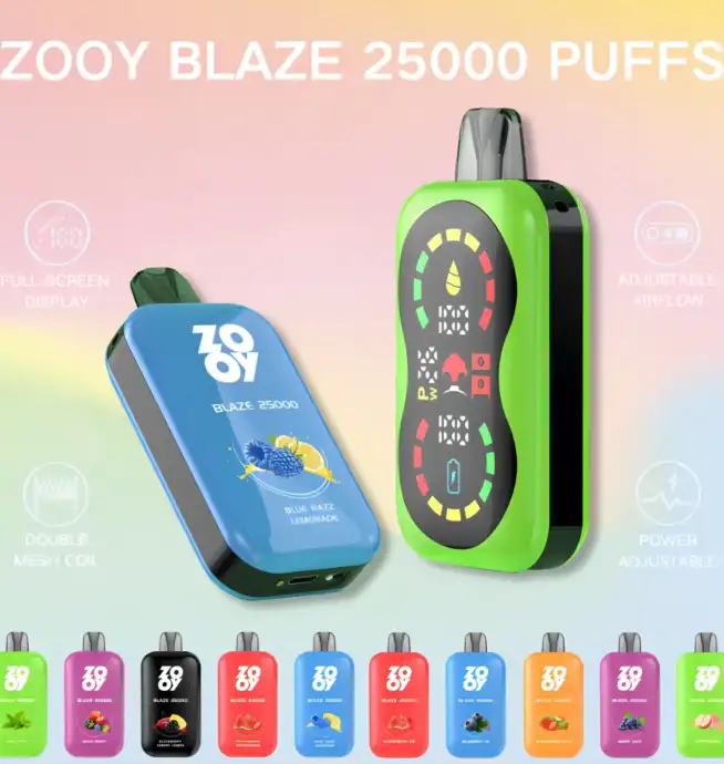 ZOOY BLAZE 25000 Puffs mit Airflow & Display