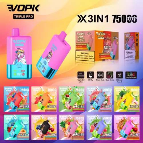 VOPK TRIPLE PRO 75000 Puffs – Einweg-Vape