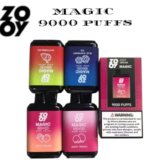 ZOOY MAGIC 9000 – Wiederaufladbare Einweg E-Zigarette
